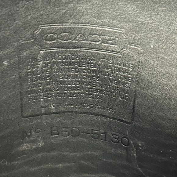 Vintage 1995 Coach Station 5130 Black Crossbody Handle Bag Handcrafted in USA - Picture 12 of 12